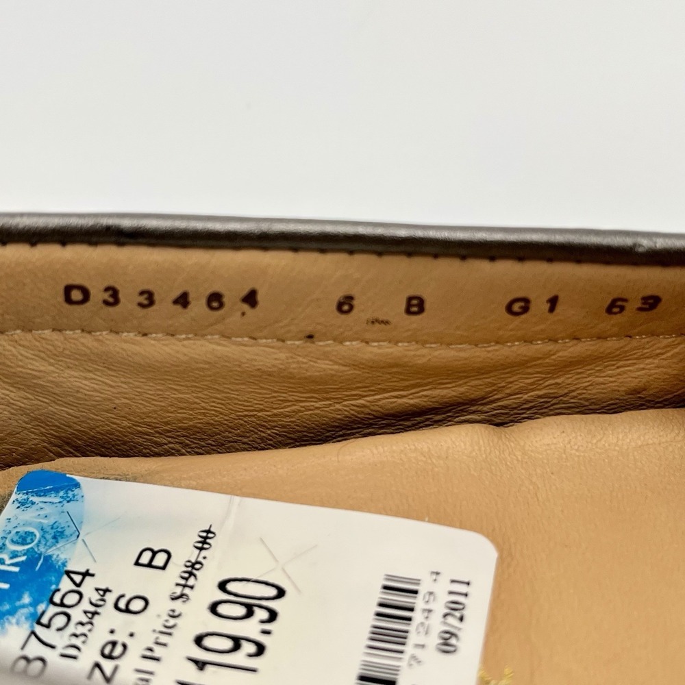 Cole Haan Leather Silver Driving Moccasins Shoe US Women 6 Moc Air Soles - Picture 6 of 6